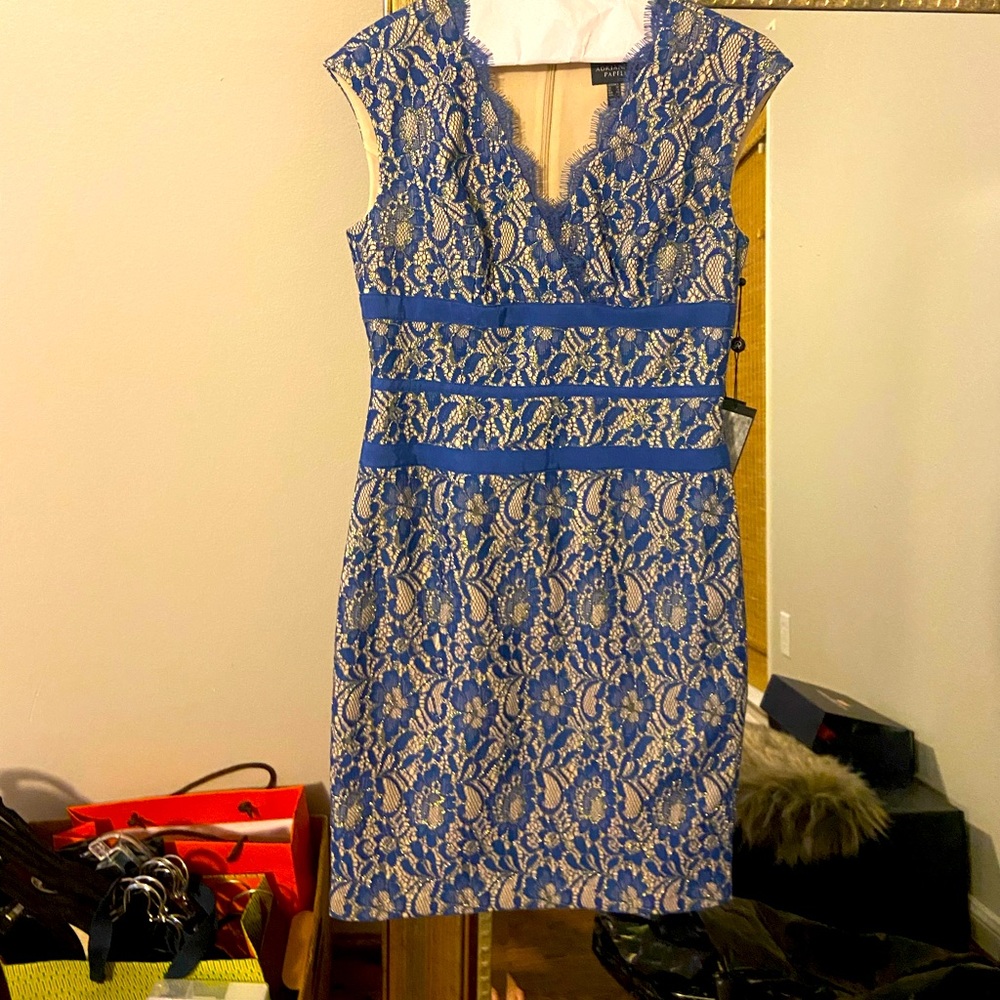 Adrianna Pappel blue Lace dress